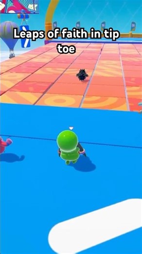Leaps of Faith in Tip Toe | Fall Guys Shorts #fallguys #fallguysmoments #fallguysshorts #gaming