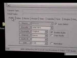 TEST- Panasonic SDR-H40 MediaCoder Settings