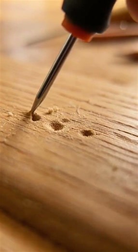 Micro Scratch Awl Creates Perfect Drill Starts in Hardwood