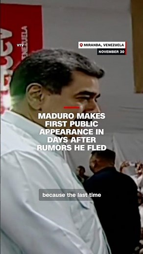 Maduro makes first public appearance in days after rumors he fled