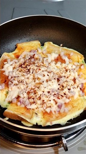 Onion Bread Omelette #shorts #breadrecipe #omelette