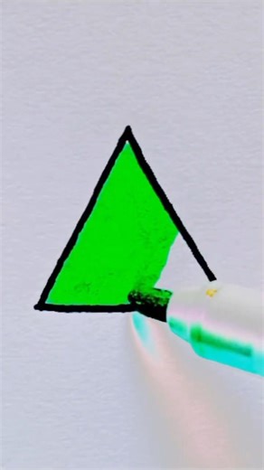 Easy triangle drawing #simple #shorts