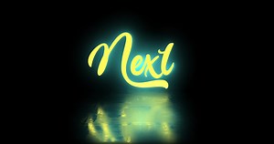 Download next text animation with nighttime neon theme. video transition animation for free