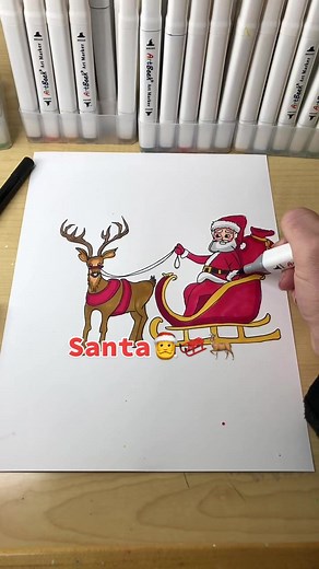 How to Draw Santa on His Sleigh: Step-by-Step Tutorial