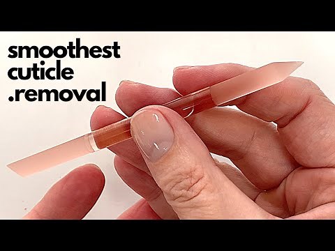 How to Use a Glass Manicure tool [for a smooth & gentle cuticle removal]