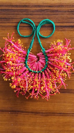 Hibiscus Flowers Garland Making | Traditional/Natural/Eco Friendly Decoration #flowers #viral#shorts
