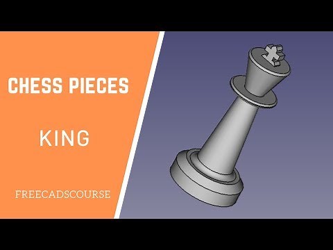 Freecad course – Chess pieces, king