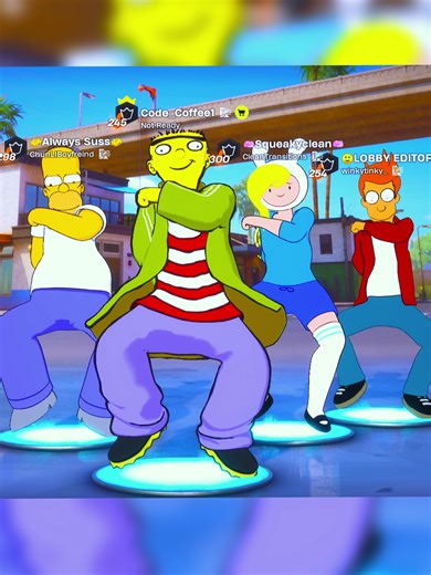 Bailalo Gozalo Trend Dance in Fortnite 💕 #fortnite #fortniteshorts #shorts me and my squad did this naming some of the cartoon skins in fortnite what is your fave fortnite cartoon skin? comment below and consider following for more daily tik tok shorts