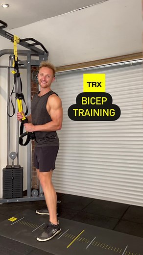 TRX Bicep Training 🔥💪 Check out these 2 different methods of training your biceps using the TRX 👊 1. The Conventional Bicep Curl This is the standard ‘go-to’ variation which is great for generating maximum ‘squeeze’ at the top of the curl, and working on the peak of the bicep 2. The Reverse Bicep Curl This is lesser-known but has tremendous carry over to other exercises like high rows, deadlifts, pull ups as it mimics the same hand position ✋ Your forearms will be burning as much as your bice