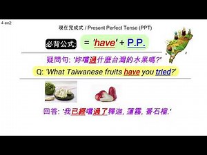 Present Perfect Tense