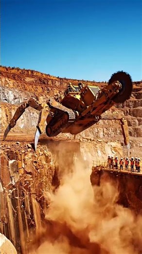 Unbelievable Spider Excavator Cuts Through Solid Rock! 🤯 Massive Mining Machine in Action