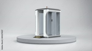 Passenger walk through scanner or airport security gate