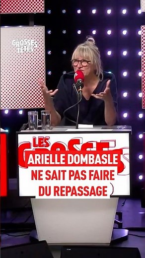 Arielle Dombasle ne sait pas faire du repassage