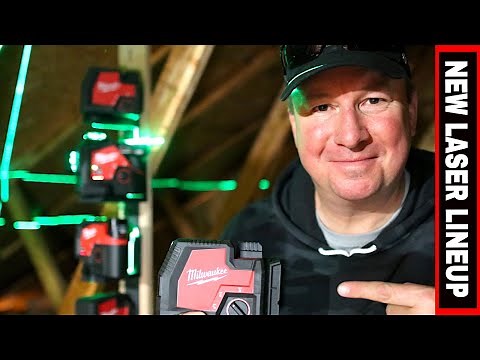 FIRST LOOK- NEW MILWAUKEE LASER LEVELS - BRIGHT GREEN USB AND M12 SELF-LEVELING LASERS!!