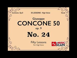 Concone 50, Op.9 No.24 (High Voice, 콘코네 고성용)