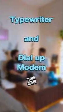 Remember the #nostalgia or ever used a dial up modem or a #typewriter ? #esctape #podcast #humor