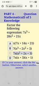 Factor the following expression:7x^3   28x^2   21xOptions:... | Filo