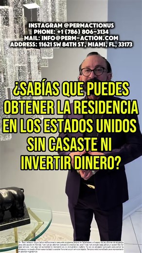 ¿Sabías que puedes obtener la residencia americana sin casarte ni invertir dinero? #perm #usa #residenciapermanente #vidaenusa #greencard