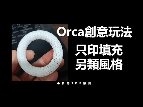 【3D列印】Orca 切片軟體 " 只印填充_創意玩法Part 1 "