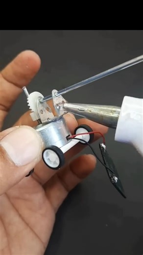 Making a mini solar helicopter #experiment #diy #shorts #ytshorts