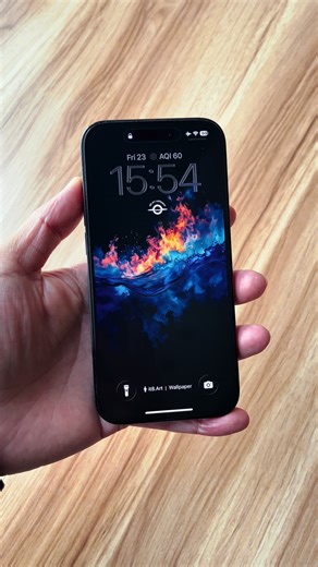 Stunning Abstract Multi-Color Fluid Wave iPhone Wallpaper