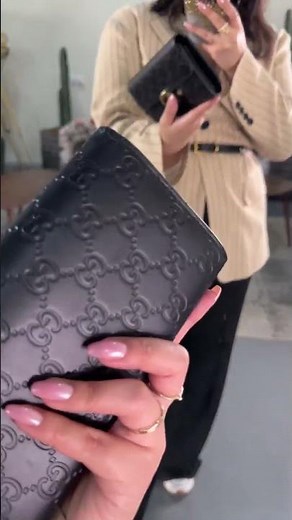 Unboxing Gucci Black Guccissima Leather GG Icon Continental Wallet | Luxury Gucci Wallet Review #bag