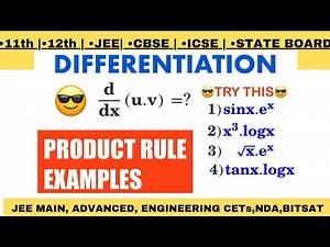 Differentiation using u.v Rule | Product Rule Formula and Examples