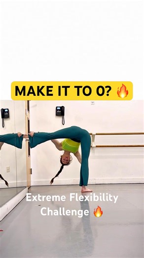 Survive Till Zero 💀 Extreme Stretch Challenge #flexibility #stretching #yoga #shorts
