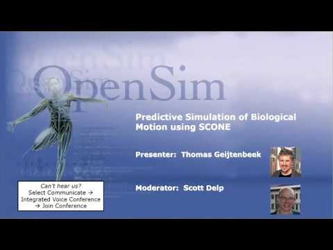 OpenSim Webinar: Predictive Simulation of Biological Motion using SCONE