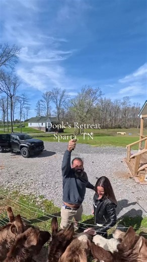 A tiny home that’s peaceful and has Donkey’s you can pet any time of day?!? Yes please.. sign me up! 🙌 I wanted to take them all home with meee!! 💖🫏 This is my kind of glamping! ⭐️ Donk’s Retreat - Sparta, TN #Tennessee #travel #glamping #traveling #donkey
