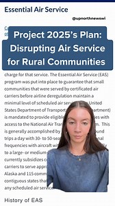 Experts have warned that ending the Essential Air Service program, as Project 2025 sets out to do — and as Donald Trump tried to do during his first term — could lead to the closure of small town airports and higher flight prices, leaving rural communities disconnected from the rest of the United States. UpNorthNews Correspondent Kianna, (@keyonahelir) has the details: #wisconsin #wisconsinnews #project2025 #trump | UpNorthNews