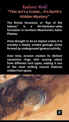 Not a Crater… Then WHAT is This? (Eye of the Sahara Explained) #universe #space #planet