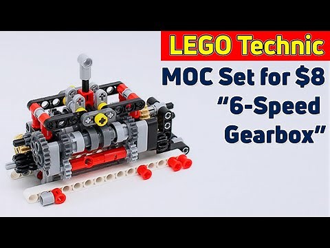 Review of LEGO Technic MOC set "6-Speed Gearbox" ⚙ for 8$ from Aliexpress