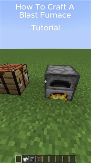 How To Craft A Blast Furance #gaming #games #minecraft