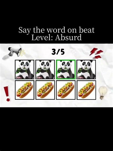 Say The Word On Beat Challenge | Level 1 - 5 | Level Easy to Insane