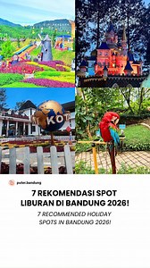 Bandung lagi rame banget di 2026 🔥✨ Ini dia list tempat wisata yang lagi viral & wajib kamu datengin! 👇 🌲 Orchid Forest Cikole @orchidforestcikole 🛶 Floating Market Lembang @floating.market.lembang 🎢 Dago Dreampark 🌍 The Great Asia Afrika @thegreatasiaafricalembang 🌉 Nimo Highland @nimohighland 🎡 Lembang Wonderland @lembangwonderland 🏞️ Noah’s Park @noahsparkofficial Mulai dari yang adem di hutan pinus sampai spot foto aesthetic yang Instagramable banget 📸 Siap-siap galeri kamu full da
