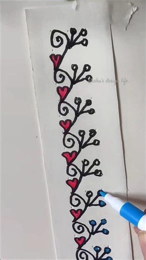 How to draw an easy border design tutorial.