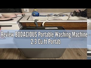 Review BODACIOUS Portable Washing Machine - 2.3 Cu.ft Portable Washer Full-Automatic With LED Displa
