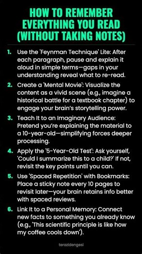 How to Remember Everything You Read (Without Taking Notes) #ad (Verify Info)