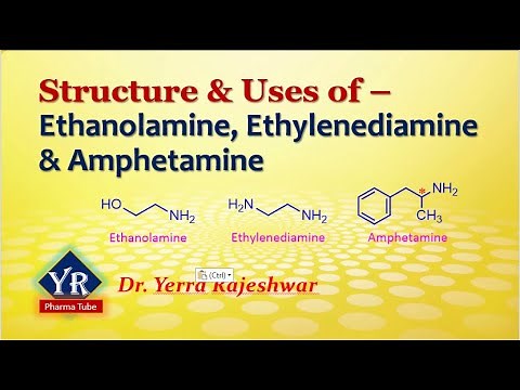 Structures and Uses of Ethanolamine, Ethylenediamine & Amphetamine | YR Pharma Tube