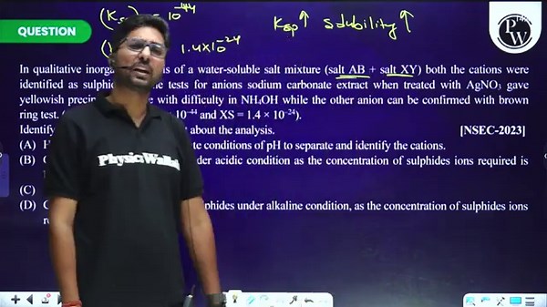 NSEC Important PYQs : SALT ANALYSIS + S & P - BLOCK🔥|| Crack NSEC with PYQs 💪