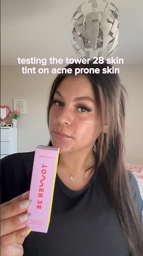 Tower 28 Skin Tint Review! #makeup #acneproneskin #makeupreview
