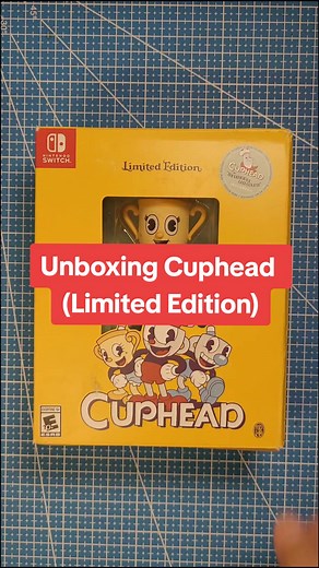 Unboxing my Cuphead Limited Edition for Nintendo Switch. Cuphead Limited Edition includes Ms Chalice Fall Down Figure, 6 Collectible Cuphead Funnies Cards, Cuphead Club Membership Card, Exclusive Interior Art, and The Delicious Last Course Expansion. #cuphead #cupheadnintendoswitch #cupheadgame #studiomdhr #nintendo #nintendoswitch #nintendoswitcholed #fyp #whattoplay #limitededition #limitededitiongames