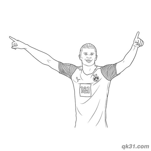 Free Erling Haaland World Cup 2026 Coloring Pages Pack! ⚽️🇳🇴 #coloringpages #drawing