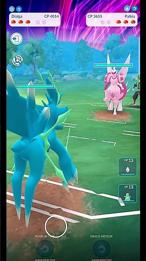 ✨️Origin Dialga VS✨️Origin Palkia PVP Battle in Pokemon Go