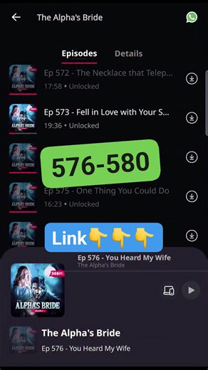 The Alpha's Bride Season-2 Full ep576 to 580 link in the comment section 👇👇👇 #audio #love #story #series | Edgar Tereng