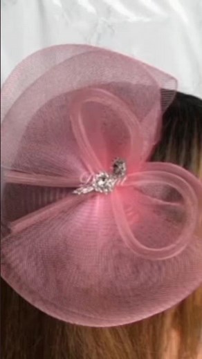 Step by Step process on making this crinoline wedding fascinator is on my channel