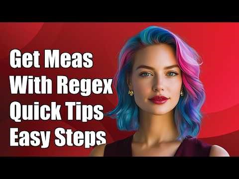 regex to get measurements