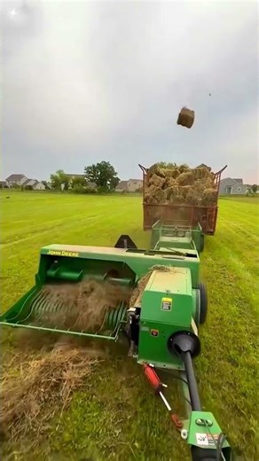 Square Baler Efficient Hay Baling Process with Modern Farm Machinery - Good tools make work easy