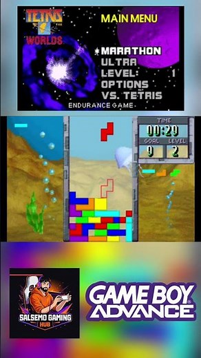 Tetris World GBA Emulator Gameplay
